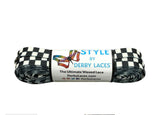 Checkered Black and White laces