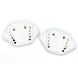 White Suede Roller Skate Toe Cap