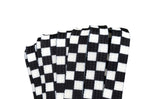 Checkered Black and White laces